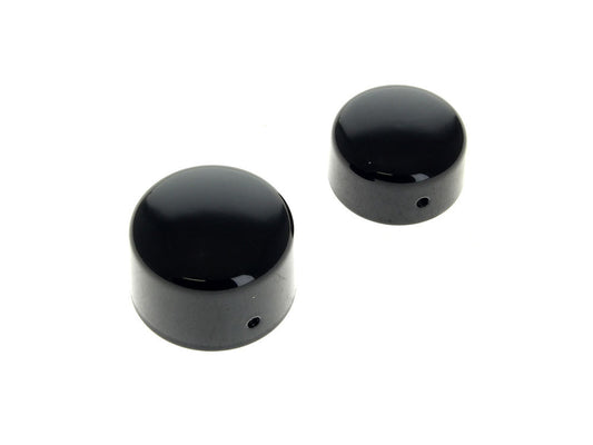 Rear Axle Covers - Gloss Black. Fits Softail & Dyna 2008-2017 - Rollies Speed Shop