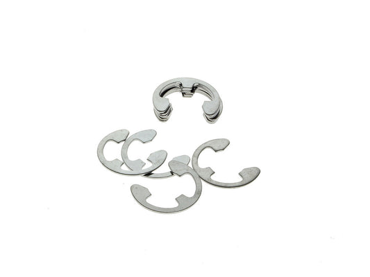 Rear Axle E-Clip Retainer - Pack of 10. Fits Softail 2008up, Touring 2014up, Dyna 2008-2017, Sportster 2008-2021, Pan America 2022up, Sportster S 2021up & Nightster 975 2002up - Rollies Speed Shop