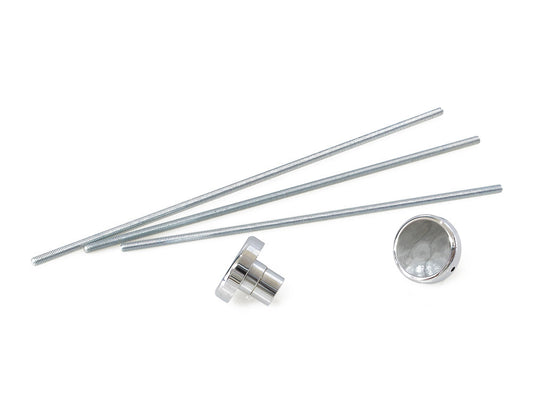 Front Axle Covers - Chrome. Fits Softail 2018up - Rollies Speed Shop
