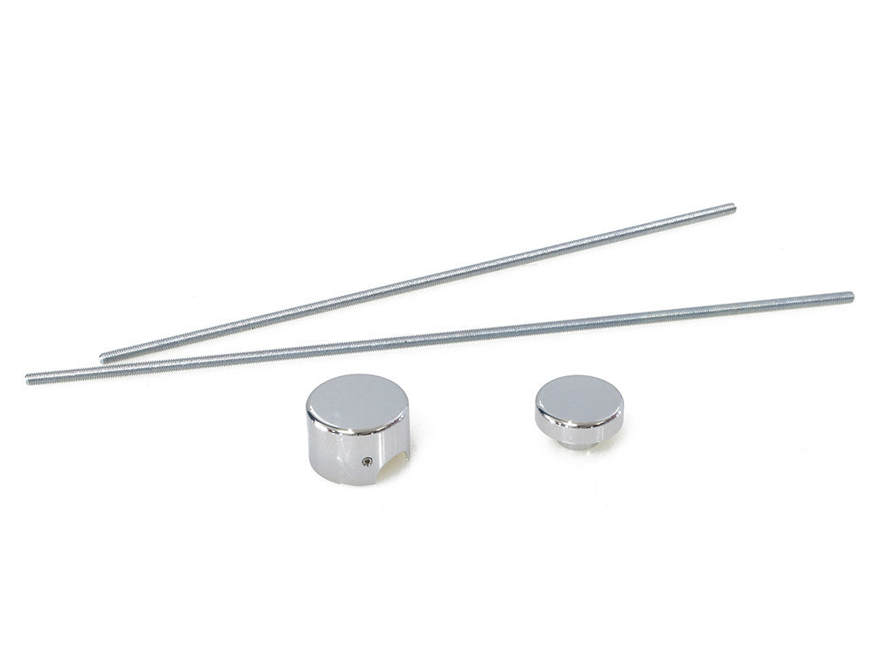 Swingarm Pivot Bolt Covers - Chrome. Fits Softail 2018up. - Rollies Speed Shop