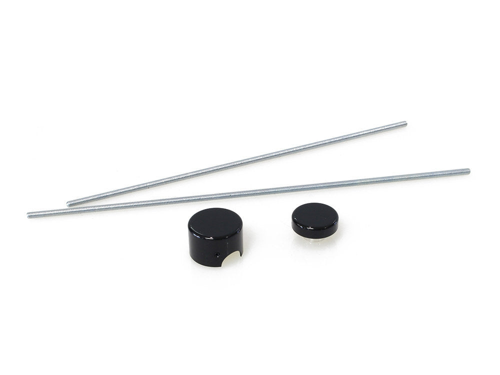 Swingarm Pivot Bolt Covers - Gloss Black. Fits Softail 2018up. - Rollies Speed Shop