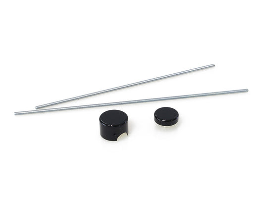Swingarm Pivot Bolt Covers - Gloss Black. Fits Softail 2018up. - Rollies Speed Shop