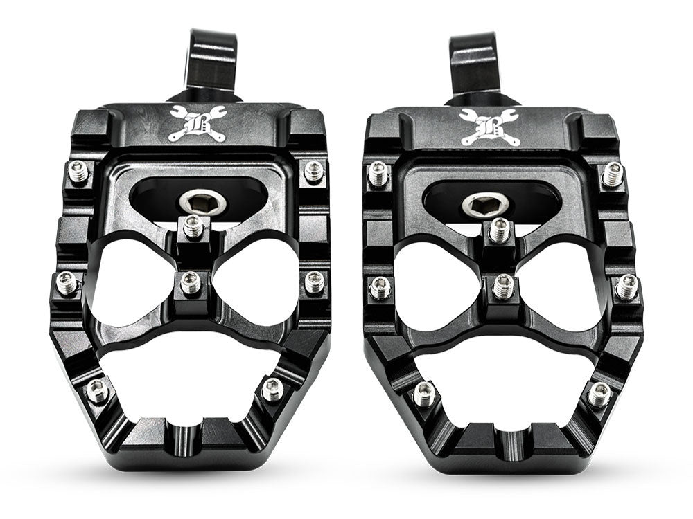 MX Evolution Footpegs - Black - Burly Brand