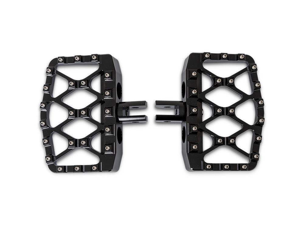 MX Evolution Mini Floorboards - Black. Fits Softail 2018up Front Rider - Burly Brand