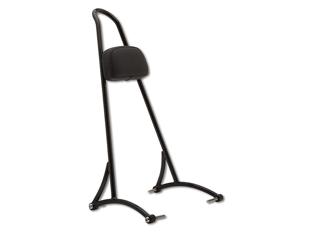 20in. Tall Sissy Bar with Pad - Black. Fits Dyna 2006-2017. - Burly Brand
