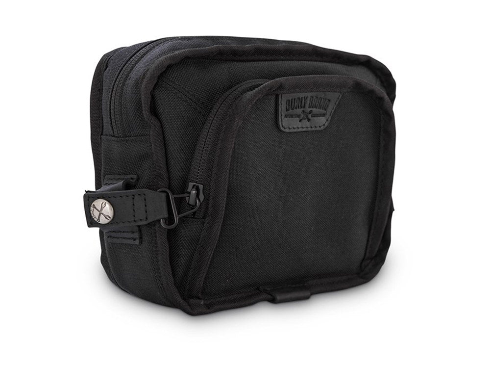 Handlebar Bag - Black Cordura. - Burly Brand