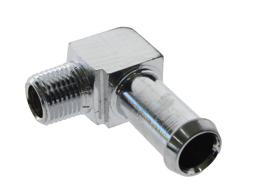 90 degree Elbow Oil Fitting with 1/8in. NPT Male Thread & 3/8in. Hose Fitting. - Bender Cycle