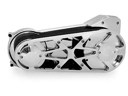 3in. Open Primary Belt Drive Kit with Outboard Support - Polished. Fits Softail 1990-2006. - Belt Drives Ltd