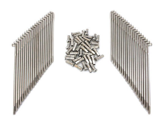 17in. Stainless Steel Spokes; Fits the Genuine H-D Smooth Profile Rim when used in conjunction with 1997up H-D style Rear Hub or H-D Style Wide Glide Front Hub. - Buchanans Spoke Rim
