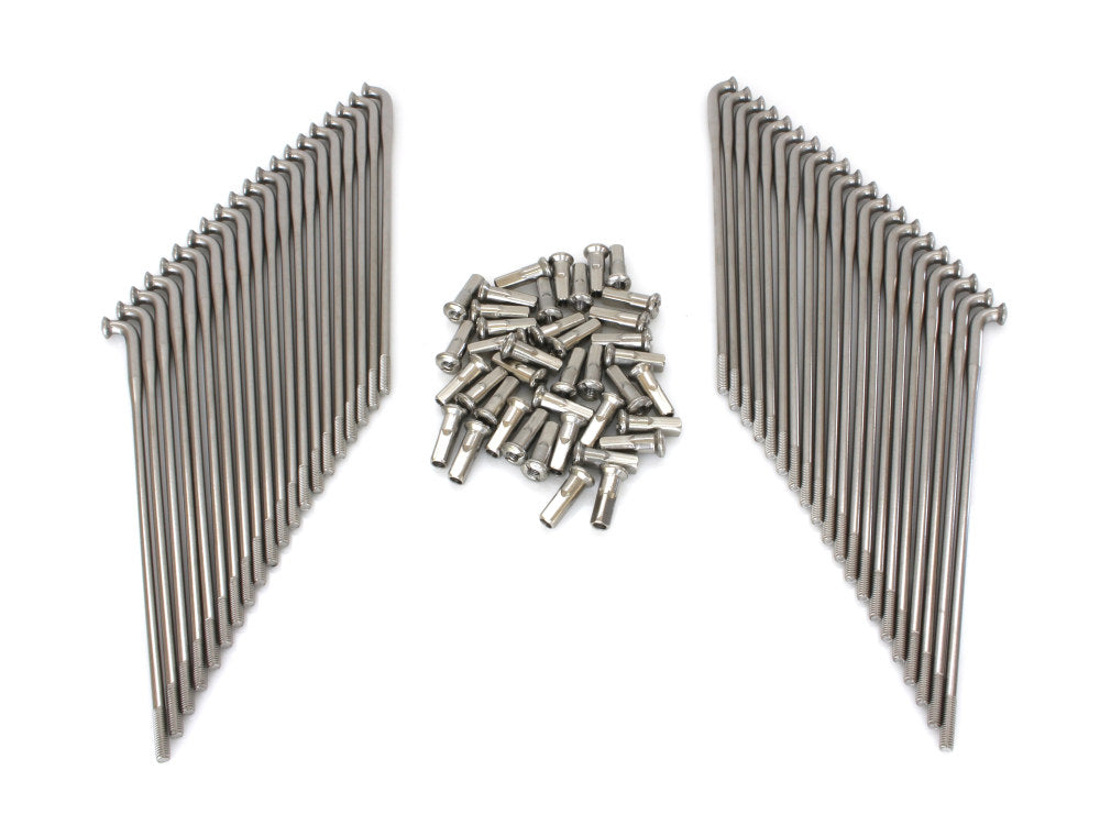 17in. Heavy Duty Spokes - Stainless Steel. Fits the Genuine H-D Smooth Profile Rim when used in conjunction with 1997up H-D style Rear Hub or H-D Style Wide Glide Front Hub. - Buchanans Spoke Rim