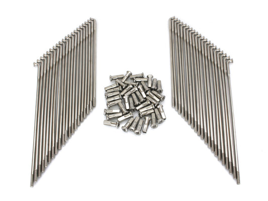 19in. Spokes - Stainless Steel. Fits Original Style H-D Deep Drop Center Rim when used in conjunction with 1997up H-D Style Wide Glide Front Hub. - Buchanans Spoke Rim