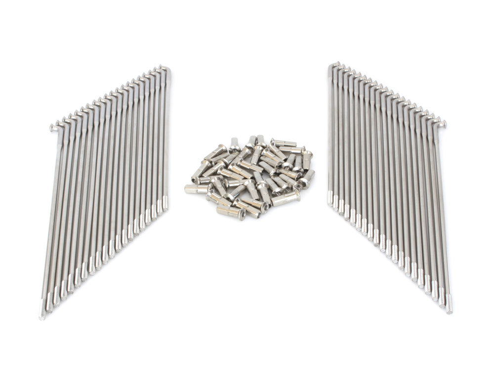 21in. Spokes - Stainless Steel. Fits Original Style H-D Drop Center Rims & Genuine H-D Smooth Profile Rims when used in conjunction with 1997up H-D style Wide Glide Front Hub. - Buchanans Spoke Rim
