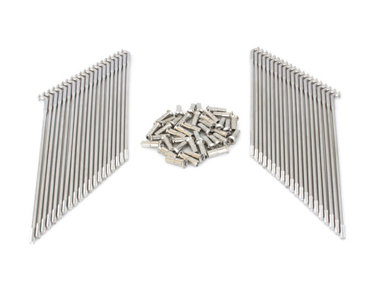 21in. Spokes - Stainless Steel. Fits Original Style H-D Drop Center Rims & Genuine H-D Smooth Profile Rims when used in conjunction with 1997up H-D style Wide Glide Front Hub. - Buchanans Spoke Rim