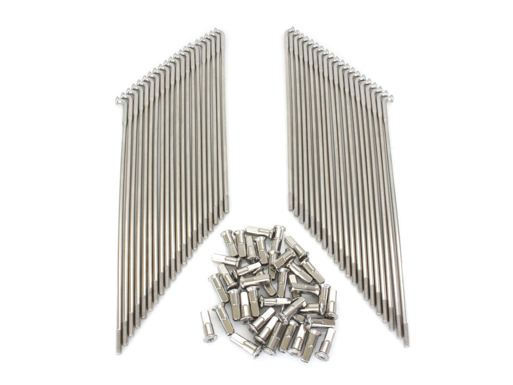 21in. Spokes - Stainless Steel. Fits Original Style H-D Drop Center Rims when used in conjunction with 1936-1996 H-D style Wide Glide Front Hub. - Buchanans Spoke Rim