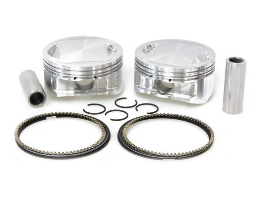 +.010in. Pistons with 10.25:1 Compression Ratio. Fits Big Twin 2007-2017 with 103ci & Big Bore 96ci to 103ci Twin Cam Engine. - CP Carrillo Pistons