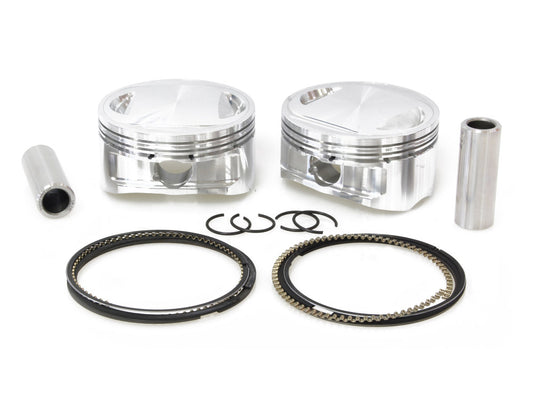 +.010in. Pistons with 10.75:1 Compression Ratio. Fits Big Twin 2007-2017 with 103ci & Big Bore 96ci to 103ci Twin Cam Engine. - CP Carrillo Pistons