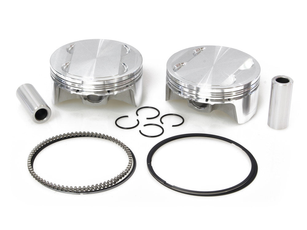 Std Pistons with 11.5:1 Compression Ratio. Fits Milwaukee-Eight 2017up with Big Bore 107ci to 124ci Engine. - CP Carrillo Pistons
