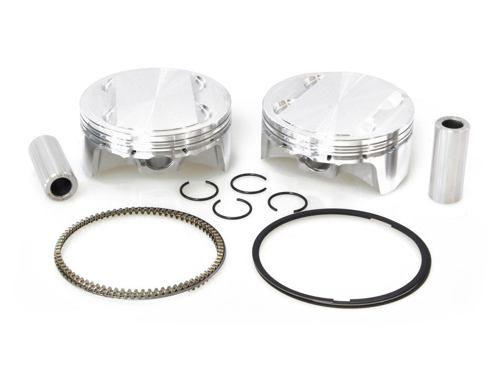 Std Pistons with 12:1 Compression Ratio. Fits Milwaukee-Eight 2017up with Big Bore 114ci to 128ci Engine. - CP Carrillo Pistons