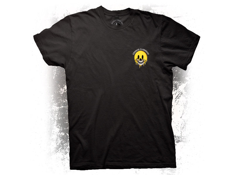 Crooked Clubhouse Black Have A Nice Ride Short Sleeve Tee. Large. - Crooked Clubhouse