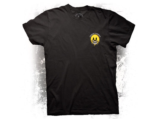 Crooked Clubhouse Black Have A Nice Ride Short Sleeve Tee. Large. - Crooked Clubhouse