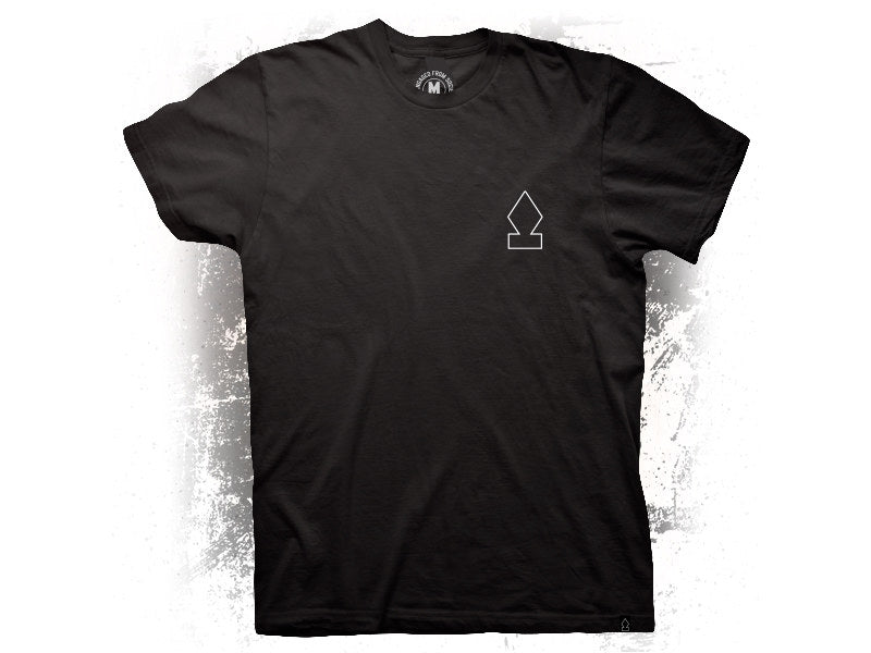 Crooked Clubhouse Black Madra Short Sleeve Tee. Large. - Crooked Clubhouse