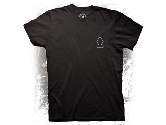 Crooked Clubhouse Black Madra Short Sleeve Tee. Large. - Crooked Clubhouse