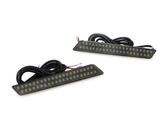 Saddlebag LED Latch Lights - Amber/Red. Fits Touring 2014-2023 - Custom Dynamics