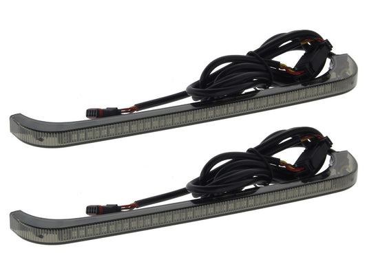 Sequential Low Profile Bagz Saddlebag Lights. Red Run/Brake, Amber Turn with Smoke Lens. Fits CVO Touring 2014-2023 - Custom Dynamics