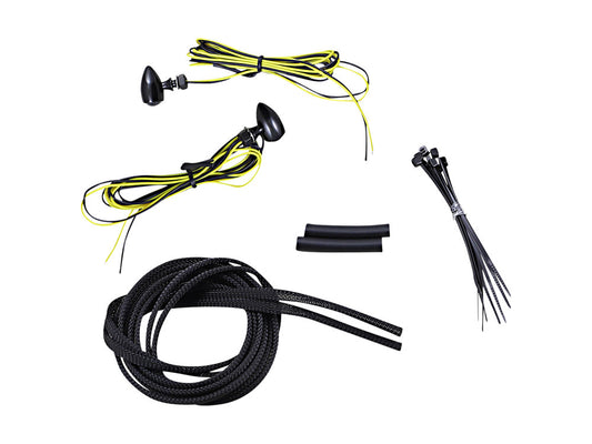 Micro Bullet Single Function Turn Signals - Amber Turn - Black. - Custom Dynamics