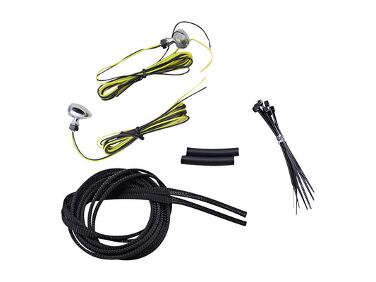 Micro Bullet Single Function Turn Signals - Amber Turn - Chrome. - Custom Dynamics