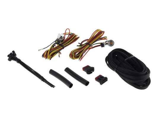 Micro Bullet Dual Function Rear Turn Signals - Red Brake & Amber Turn - Chrome. - Custom Dynamics