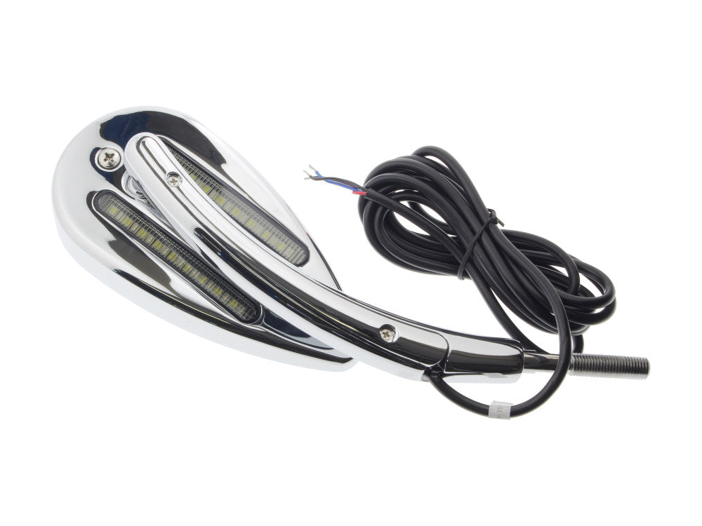 Dynamic LED Mirrors Run/Brake/Turn - Chrome. - Custom Dynamics