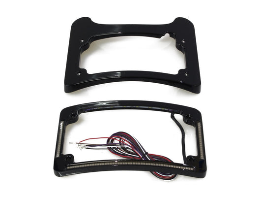 Turn Signal Eliminator Kit - Black with Amber LED's for Turn Signals. Fits Most Touring 2014-2024 - Custom Dynamics