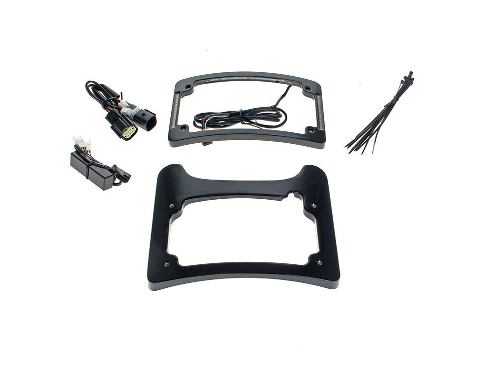 Turn Signal Eliminator Kit - Black with Red LED's for Brake Lights. Fits Most Touring 2014-2024 - Custom Dynamics