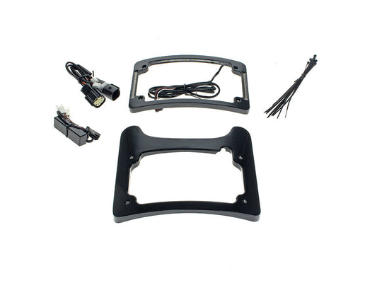 Turn Signal Eliminator Kit - Black with Red LED's for Brake Lights. Fits Most Touring 2014-2024 - Custom Dynamics