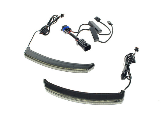 Bagz Saddlebag Lights. Red Run & Brake with Smoke Lens. Fits Indian 2019up with Hard Saddlebags - Custom Dynamics