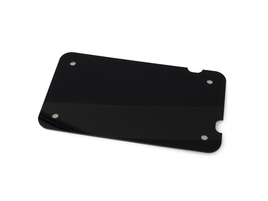 Flat Number Plate Backing Plate - Black. - Custom Dynamics