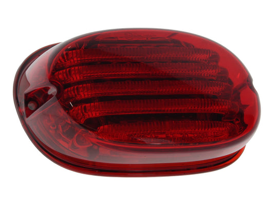 ProBEAM Low Profile LED Tailight. Red Lens & without Number Plate Window. Fits Most 1999up Models - Custom Dynamics