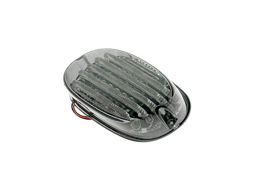 ProBEAM Low Profile LED Tailight. Smoke Lens & Number Plate Window. Fits Most 1999up Models - Custom Dynamics