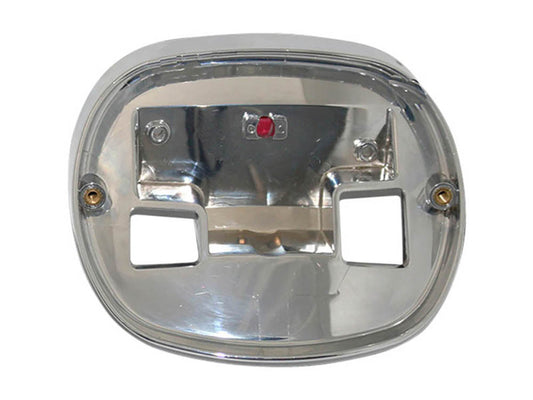 Taillight Base Plate for HD Taillight - Chrome. Fits Twin Cam 1999-2017 OEM Fenders - Custom Dynamics