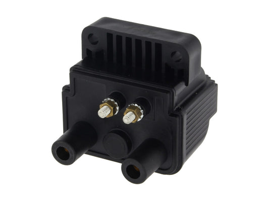 Ignition Coil - Black. Fits Big Twin 1983-1999 & Sportster 1983-2003. - Compu Fire