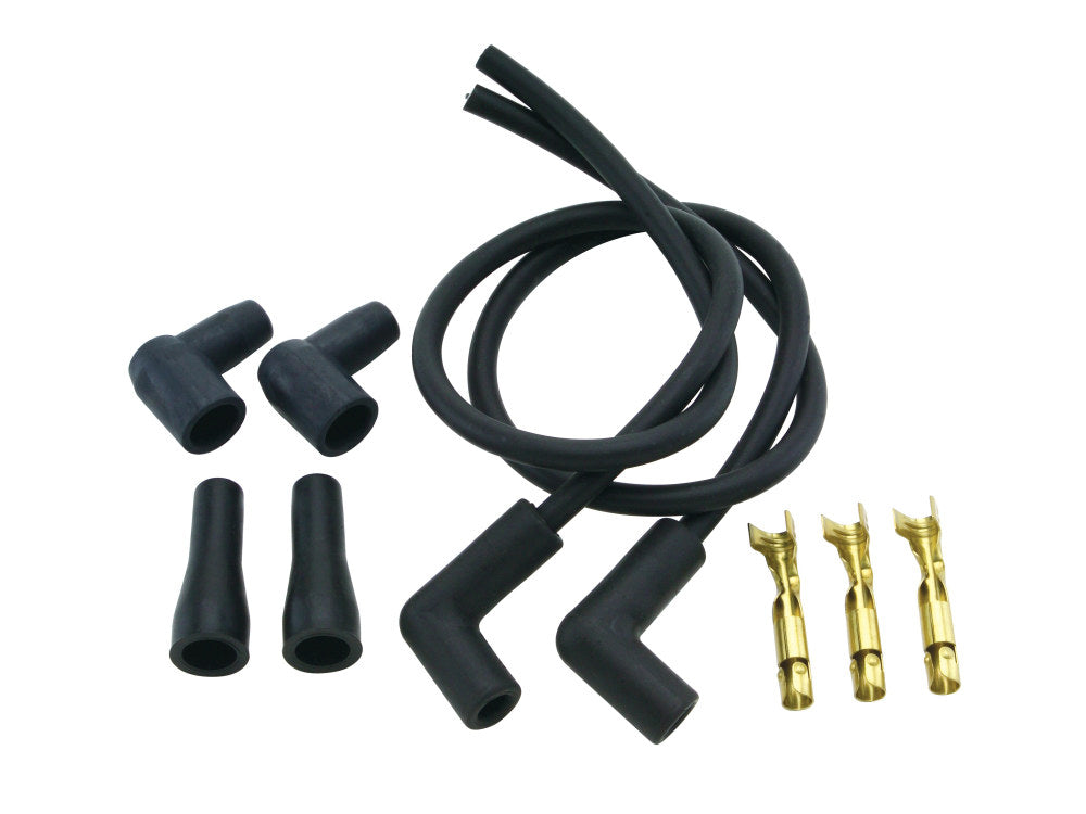 Spark Plug Wire Set - Black. Fits Universal or Custom Application - Compu Fire