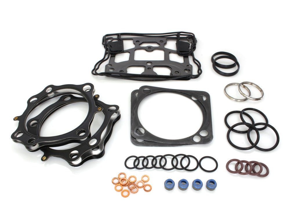 Top End Gasket Kit with 0.040in. Multi-Layer Steel (MLS) Head Gaskets. Fits Evo & Twin Cam 1984up with 4-1/8in. Bore S&S complete Engine. - Cometic Gaskets