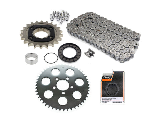 Rear Drive Belt to Chain Conversion. Fits Sportster 2000-2003. Chrome Rear Sprocket. Final Drive Ratio = 2.18:1 - Rollies Speed Shop