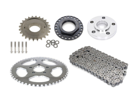 Rear Drive Belt to Chain Conversion. Fits Softail Rocker 2008-2011 & Breakout 2013-2017. Chrome Rear Sprocket. Final Drive Ratio = 2.125:1 - Rollies Speed Shop