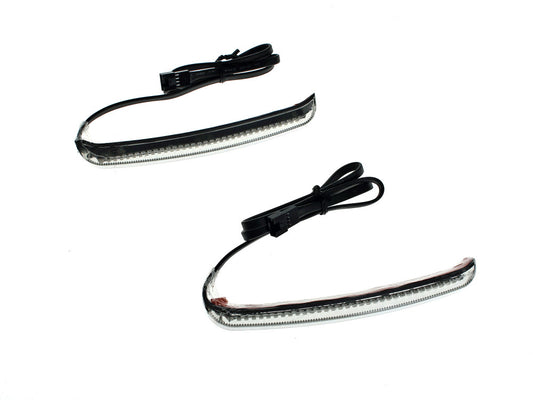 Bag Blades Saddlebag Lights. Red Run & Brake, Amber Turn with Smoke Lens. Fits Touring 2014up. - Ciro3D