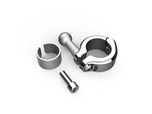 Bar Mount Clamp - Chrome. Fits 7/8-1in. Bar - Ciro3D