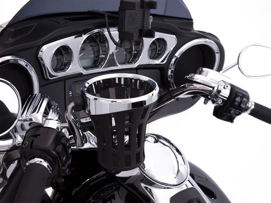 Big Ass Drink Holder with Perch Mount - Chrome - Ciro3D