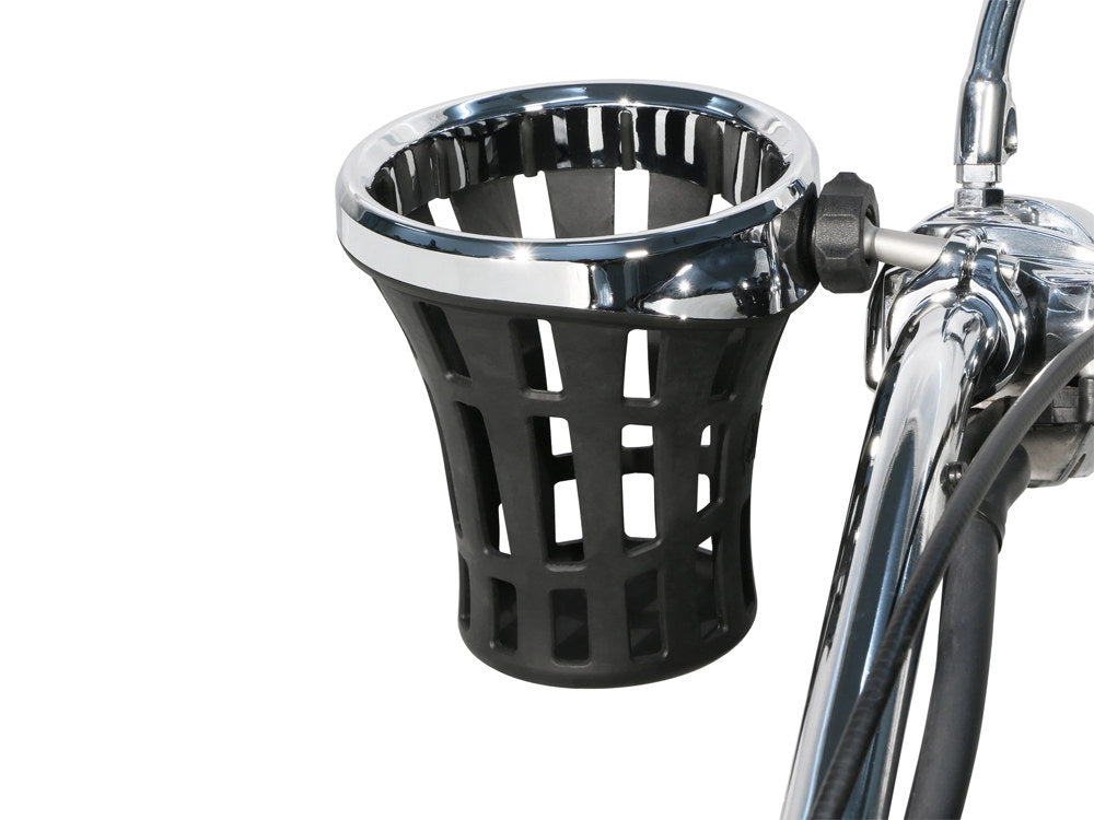 Big Ass Drink Holder with 1-1/4in. Clamp - Chrome - Ciro3D