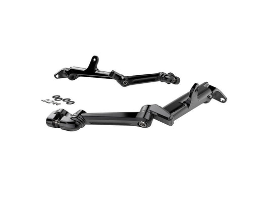 Standard Length Frame Mounted, Adjustable Cruise Arm Highway Peg - Black. Fits Street Glide & Road Glide 2024up - Ciro3D